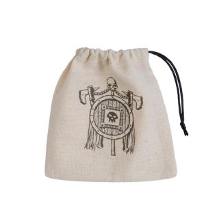 Q-Workshop: Orc Beige black Basic Dice Bag (BORC141)