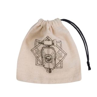 Q-Workshop: Dwarven Beige black Basic Dice Bag (BDWA141)