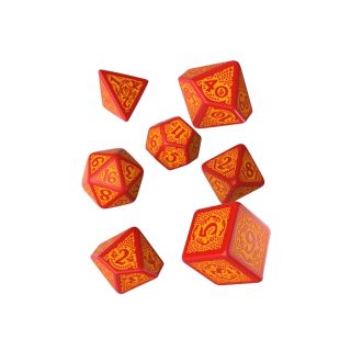 Q-Workshop: Dragon Slayer Red & Orange Dice Set