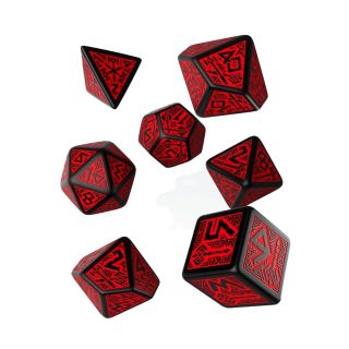 Q-Workshop: Dwarven Black & Red Dice Set (SDWA06)