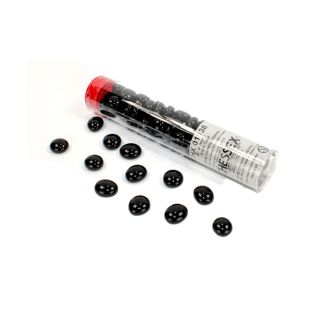 Chessex Black Glass Stones Qty 20 or more in 5 1/2' Tube (01138)