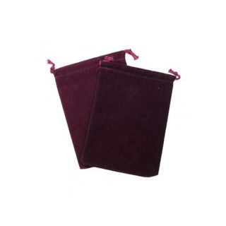 Chessex Small Dice Bag Suedecloth - Burgundy (02373)