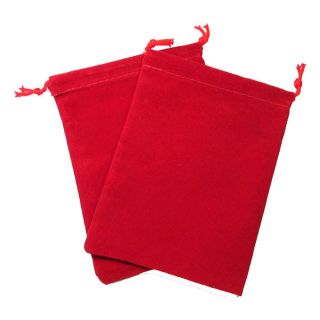 Chessex Small Dice Bag Suedecloth - Red (02374)