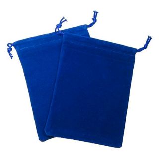 Chessex Small Dice Bag Suedecloth - Royal Blue (02376)