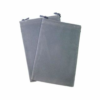 Chessex Large Dice Bag Suedecloth - Dark Grey (02391)