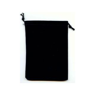 Chessex Large Dice Bag Suedecloth - Black (02398)