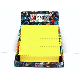 Chessex Medium Dice Set Cardboard Display (holds up to 18 sets)