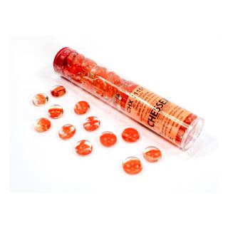 Chessex Peach Catseye Glass Stones Qty 20 or more in 5 1/2' Tube (01151)