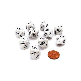 Chessex Speckled Arctic Camo Set of Ten d10's (25111)