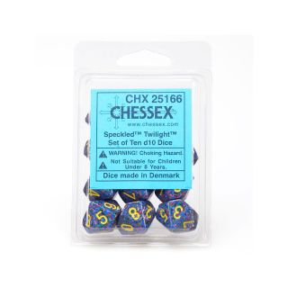 Chessex Speckled Twilight Set of Ten d10's (25166)