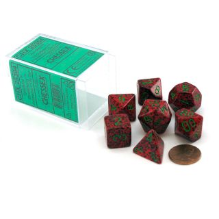 Chessex Speckled Polyhedral Strawberry 7-Die Set (25304)