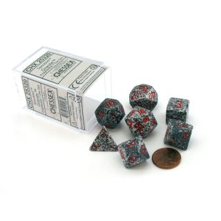Chessex Speckled Polyhedral Granite 7-Die Set (25320)