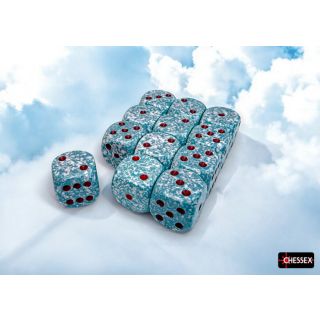 Chessex Speckled Air 16mm d6 Dice Block (12 ct)