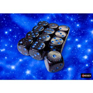 Chessex Speckled Blue Stars 16mm d6 Dice Block (12 ct)
