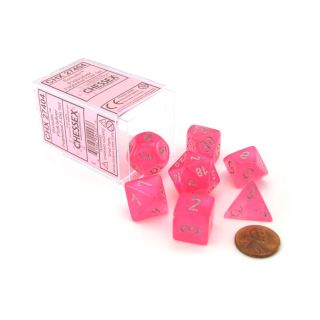 Chessex Borealis #2 Polyhedral  Pink/silver 7-Die Set (27404)