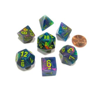Chessex Festive Polyhedral Rio/yellow 7-Die Set (27449)