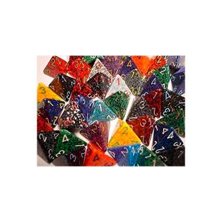 Chessex Bag of 50 d4 Dice Menagerie #3: Speckled Dice (LE730)