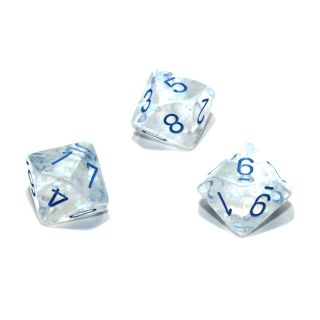 Chessex Borealis? Polyhedral Icicle?/light blue Luminary d10 1ct. **Special Offer**