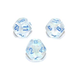 Chessex Borealis? Polyhedral Icicle?/light blue Luminary d12 1ct. **Special Offer**
