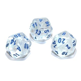Chessex Borealis® Polyhedral Icicle™/light blue Luminary d20 1ct.