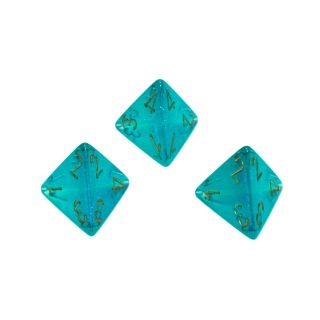 Chessex Borealis? Polyhedral Teal/gold Luminary d4 1ct. **Special Offer**