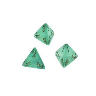 Chessex Borealis? Polyhedral Light Green/gold Luminary d4 1ct. **Special Offer**