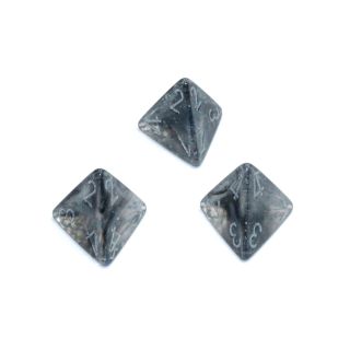 Chessex Borealis® Polyhedral Light Smoke/silver Luminary d4 1ct.