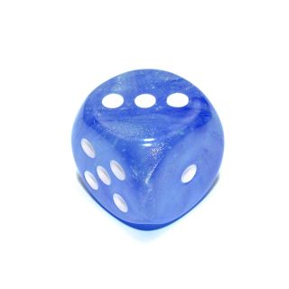 Chessex Borealis® 30mm w/pips Sky Blue/white Luminary d6 1ct.
