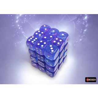 Chessex Nebula 12mm d6 Dice Block (36ct.) - Aura/white Luminary