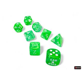 Chessex Nebula Gelatinous/white Polyhedral 7-Dice Set (30074)
