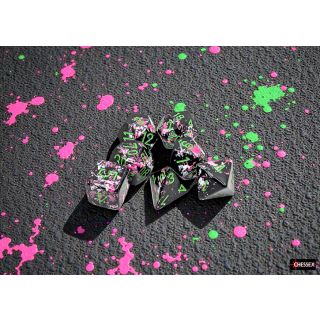 Chessex Brush Polyhedral Paintball/green 7-Die Set
