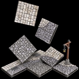 WarLock Tiles: Town & Village - Town Square (16521)