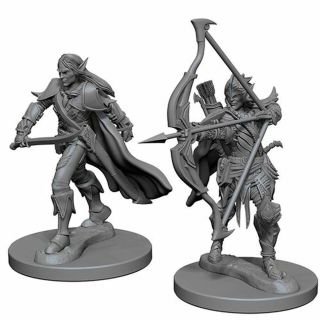 Pathfinder Deep Cuts Unpainted Miniatures: Elf Male Fighter (72598)