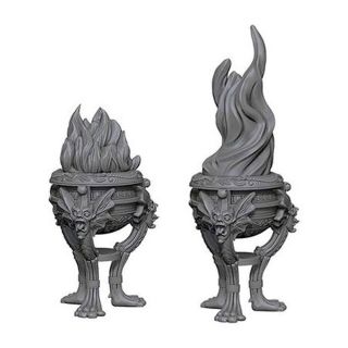 WizKids Unpainted Miniatures: Deep Cuts Braziers (73034)
