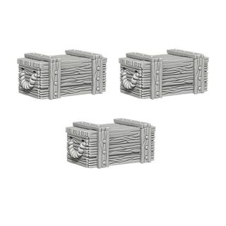 WizKids Deep Cuts Unpainted Miniatures: Crates (73090)