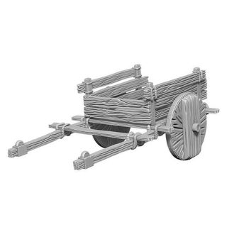 WizKids Unpainted Miniatures: 2 Wheel Cart (73096)