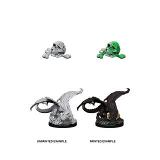 D&D Nolzur's Marvelous Miniatures -  Black Dragon Wyrmling (73850)