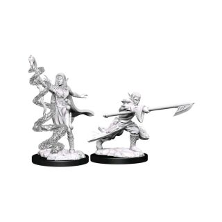 Magic the Gathering Unpainted Miniatures: Joraga Warcaller & Joraga Treespeaker (Elves) (90181)