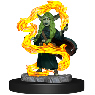 Critical Role Unpainted Miniatures: Goblin Sorceror and Rogue Female (90388)