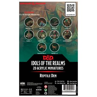D&D Idols of the Realms: Scales & Tails - Reptile Den- 2D Set (94521)