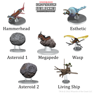 D&D Icons of the Realms: Ship Scale - Asteroid Encounters ** Special Offer **