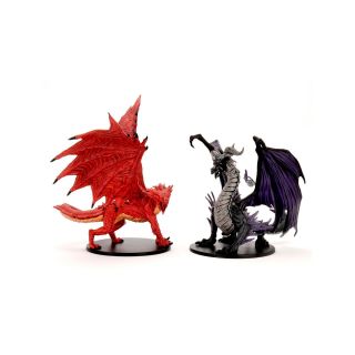 Pathfinder Battles: City of Lost Omens Premium Figure: Adult Red & Black Dragons (97502)