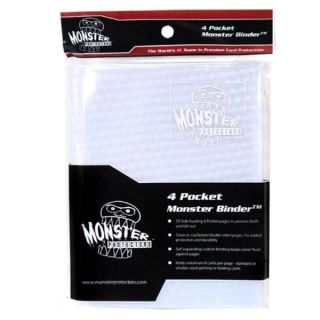 Monster Protectors - 4-Pocket Binder -  Holofoil White/Black