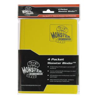 Monster 4-Pocket Binder - Matte Yellow