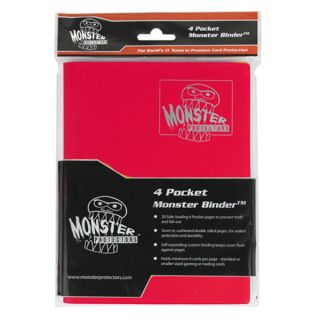 Monster Protectors - 4-Pocket Binder - Matte Red
