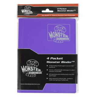Monster 4-Pocket Binder - Matte Purple