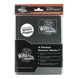 Monster Protectors - 4-Pocket Binder - Black / White Pages