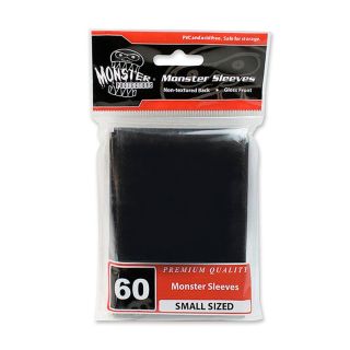Monster Sleeves - No Logo - Small Size - Glossy Black 60 ct.