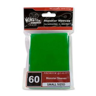 Monster Sleeves - No Logo - Small Size - Glossy Green 60 ct.