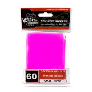 Monster Sleeves - No Logo - Small Size - Glossy Pink 60 ct.